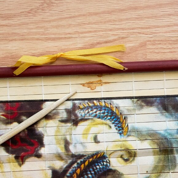 Chinese Bamboo Scroll Calendar 1987, Panda Family - Picture 11 of 13